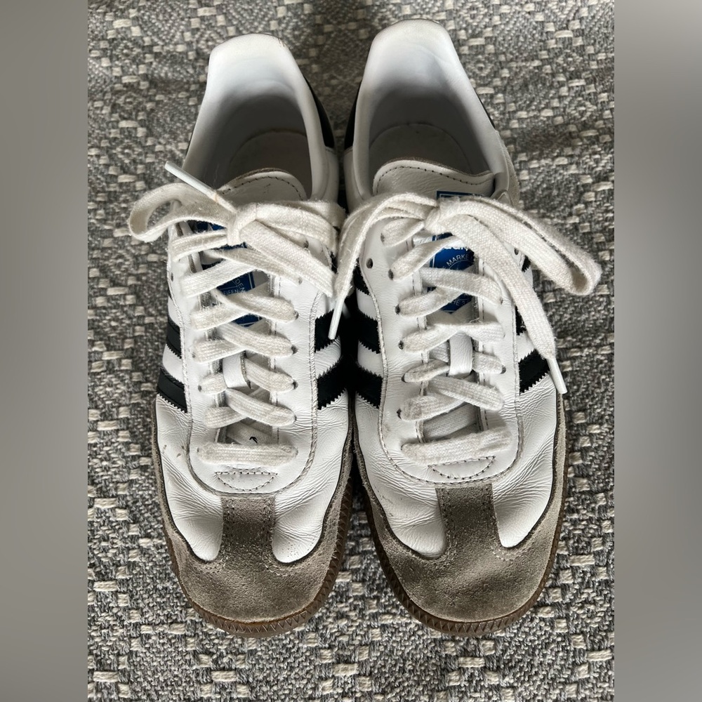 Women’s Adidas Samba shoes.